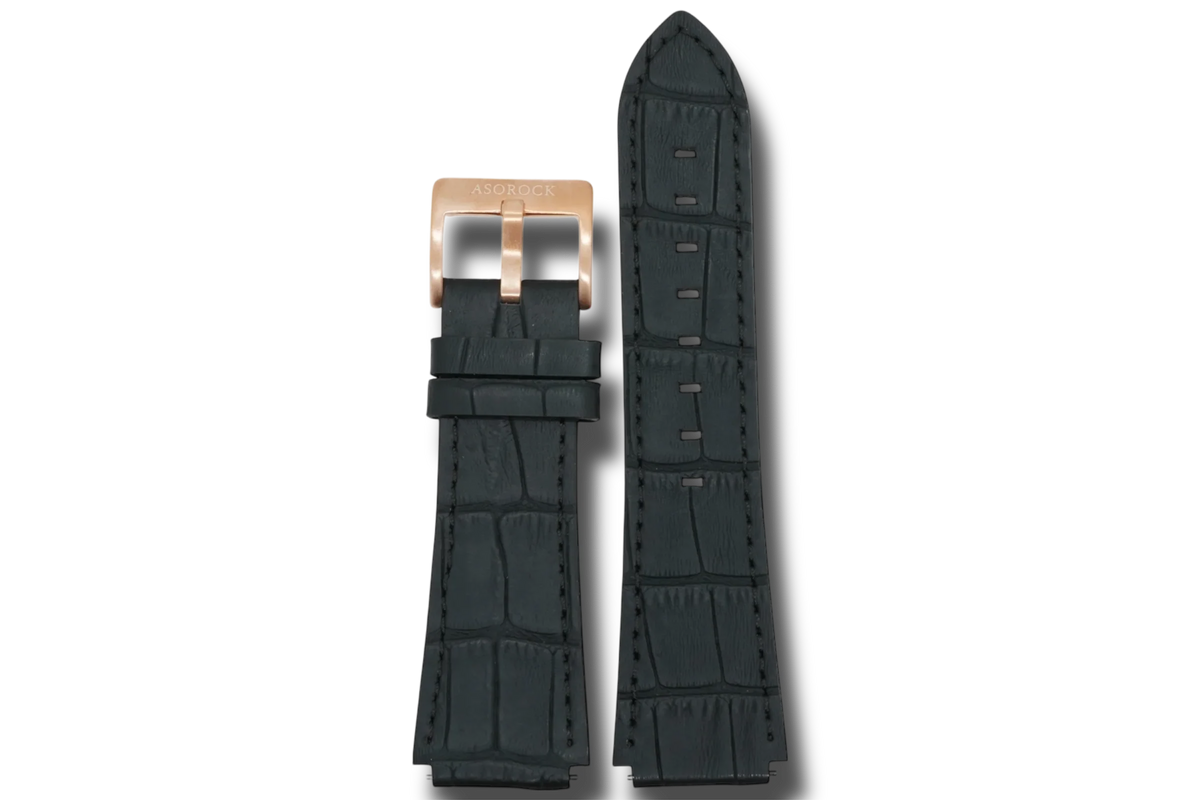 Constellation black leather strap (select clasp)