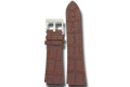 Constellation dark brown leather strap