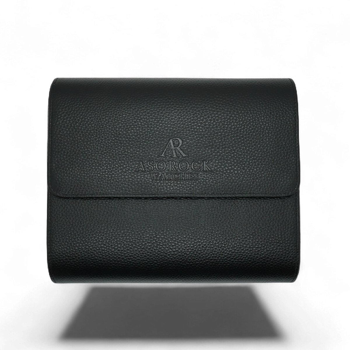 6pcs Black litchi leather watch case