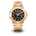 Rosegold/Black plain Constellation Day Date