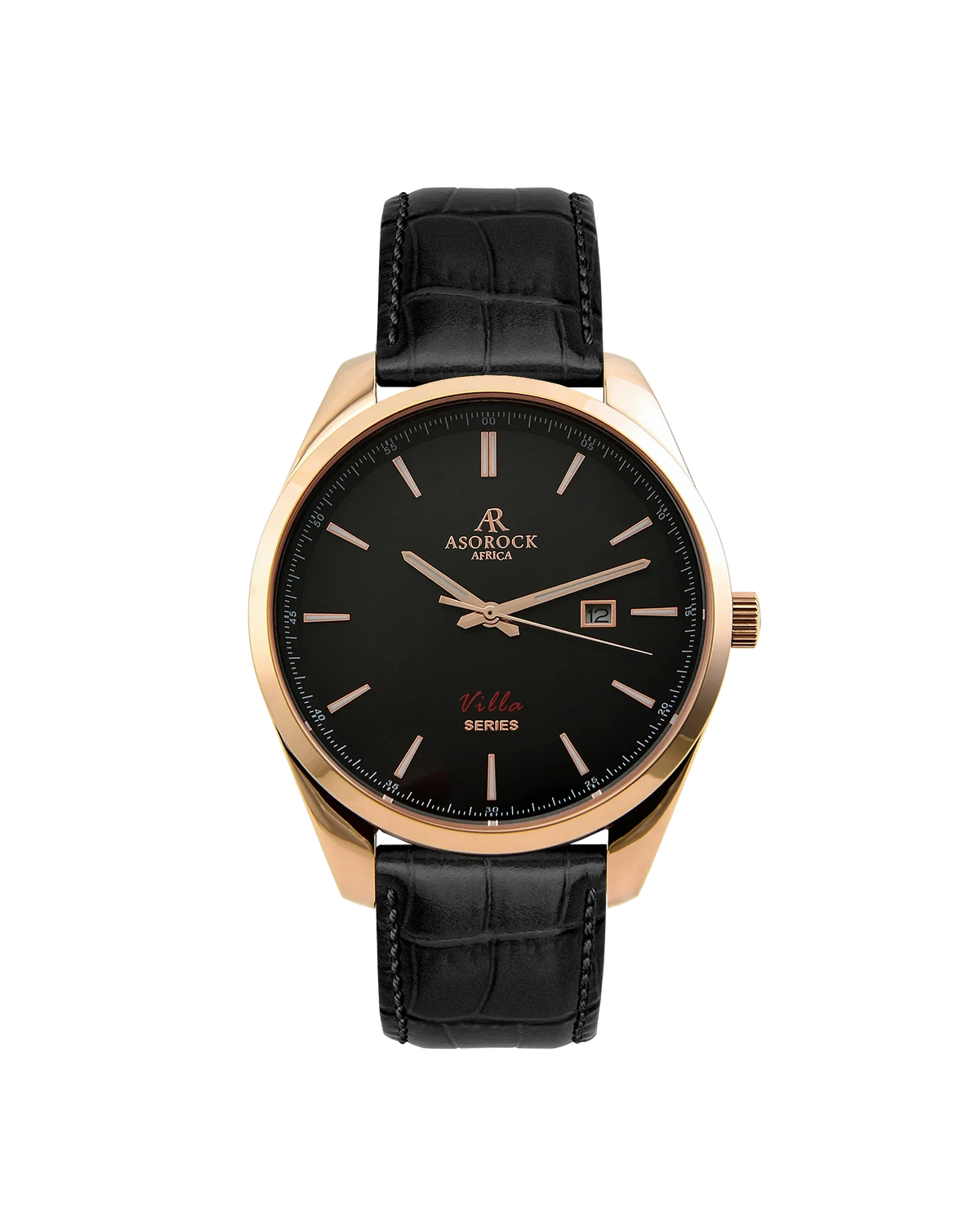 Villa black leather strap (select clasp)