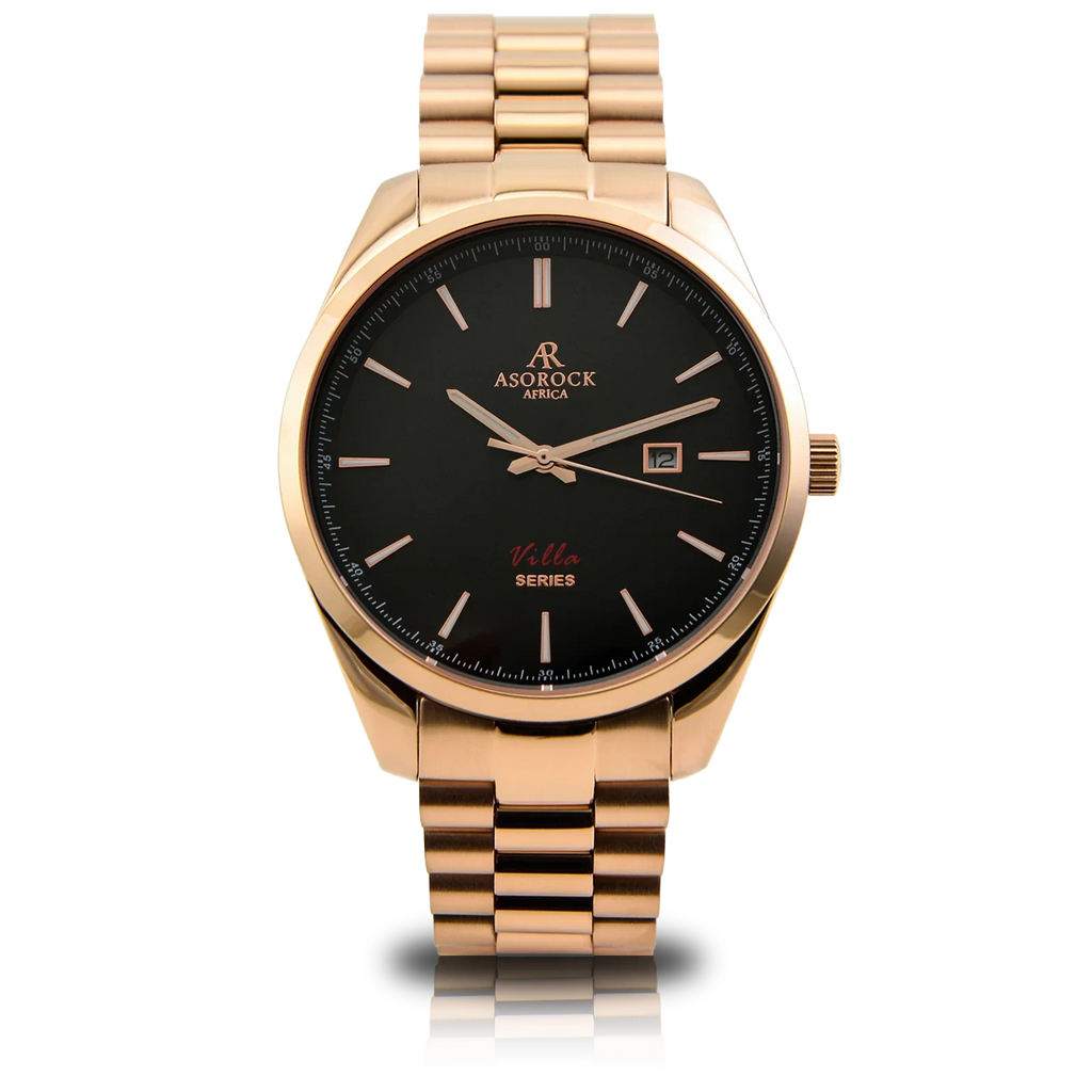 Rosegold/black villa