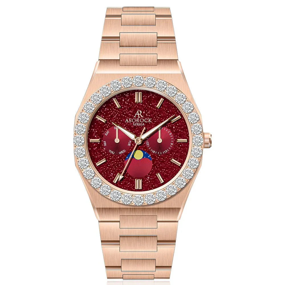 Iced diamond bezel transporter - plain straps