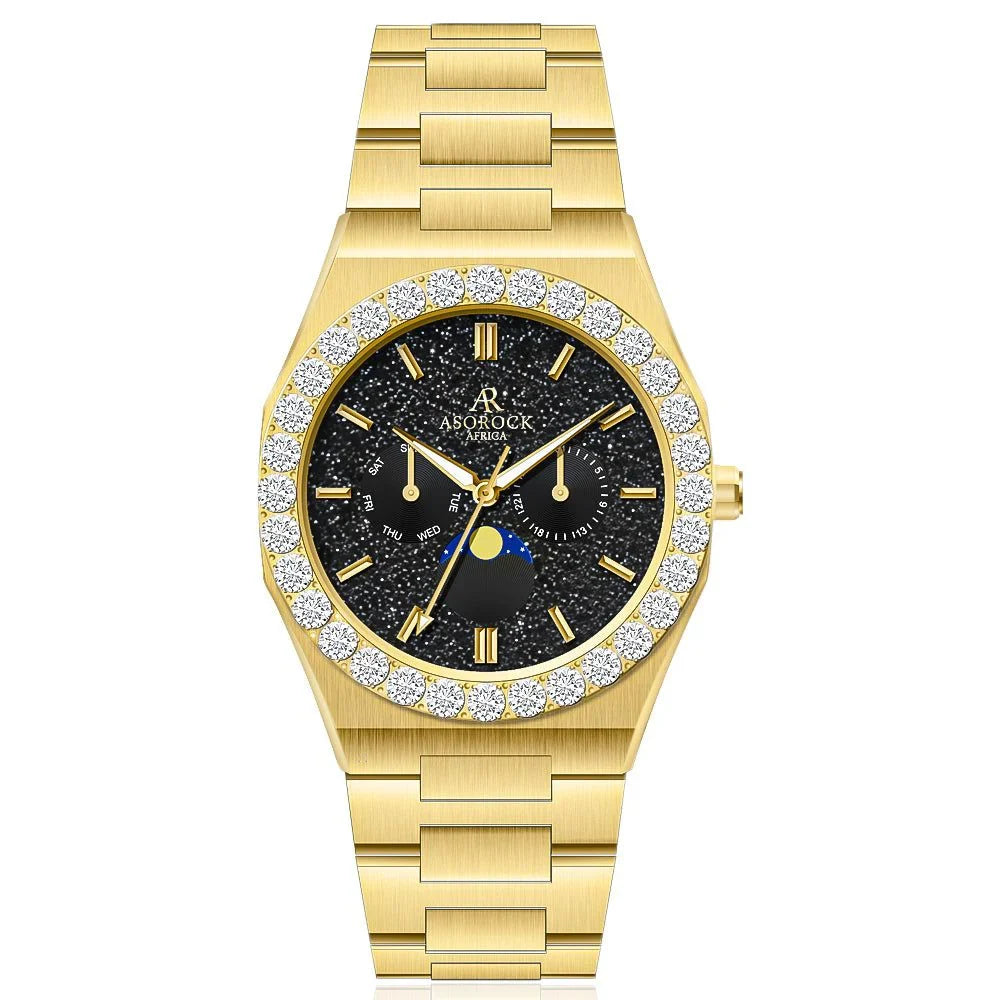 Iced diamond bezel transporter - plain straps