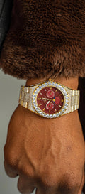 Iced transporter - Big diamond bezel - Fully iced strap